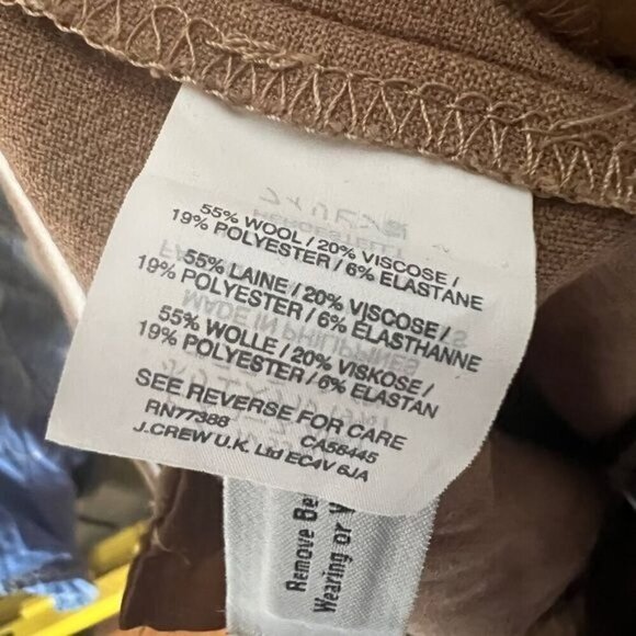 J. Crew maddie brown tan pants trousers size 6 - Picture 6 of 7